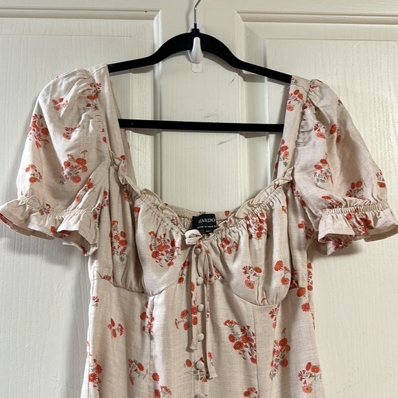 BARDOT Lucinta Floral Ruffles Mini Dress Sz 6 - Picture 5 of 12